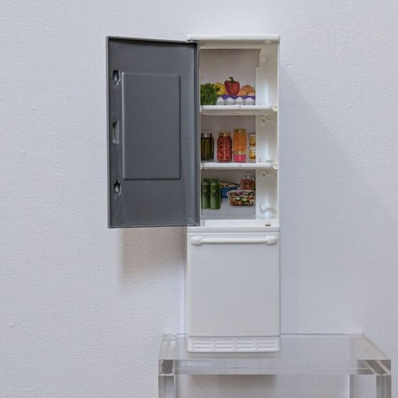 Barbie Dream House Refrigerator, 2 Shelves Replacement Part, Mattel 2018 - Picture 1 of 16